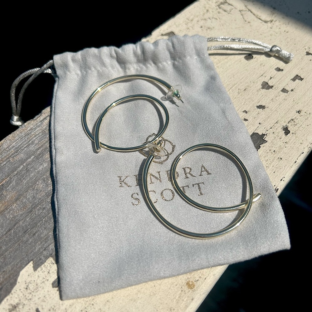 Kendra Scott Myles Hoop Earrings in Gold